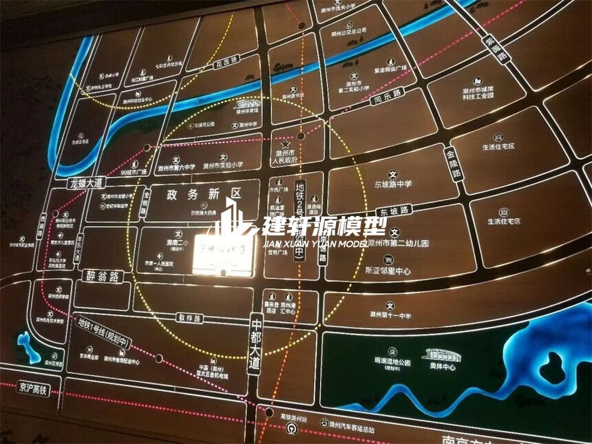 低空经济区域壁挂模型