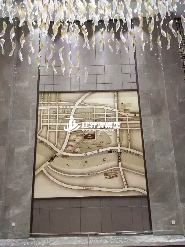 低空经济木质壁挂模型